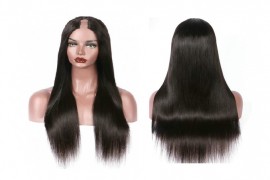 U Part Wigs Hair Extension - Straight